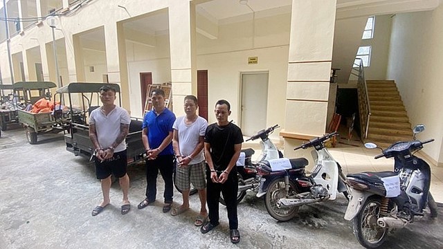 Bắt ổ nhóm đột nhập cửa hàng bán sơn lúc rạng sáng