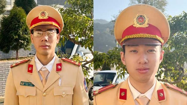 CSGT dẫn đường cho xe ô tô chở người đi cấp cứu