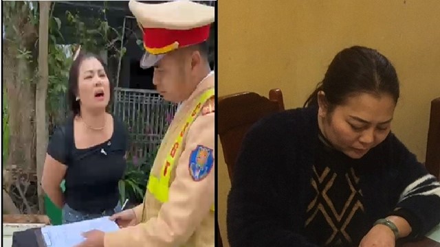 Người phụ nữ lăng mạ CSGT khi con dâu vi phạm giao thông