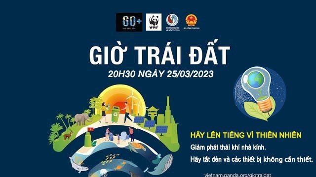 Tổ chức các hoạt động hưởng ứng chiến dịch Giờ Trái đất