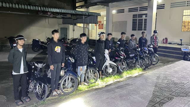 Công an kịp thời ngăn chặn nhóm thanh niên chuẩn bị đua xe