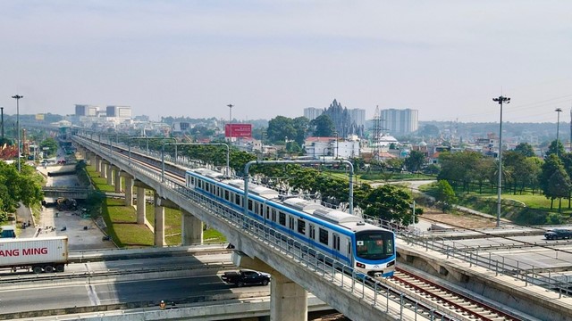 Chạy thử toàn tuyến tàu Metro số 1 vào ngày 29/8