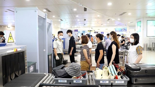 Áp dụng kiểm soát an ninh hàng không cấp độ 1 dịp nghỉ lễ 2/9