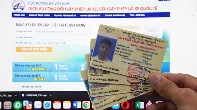 Cả nước đã có khoảng 40.000 hồ sơ cấp đổi giấy phép lái xe trực tuyến 