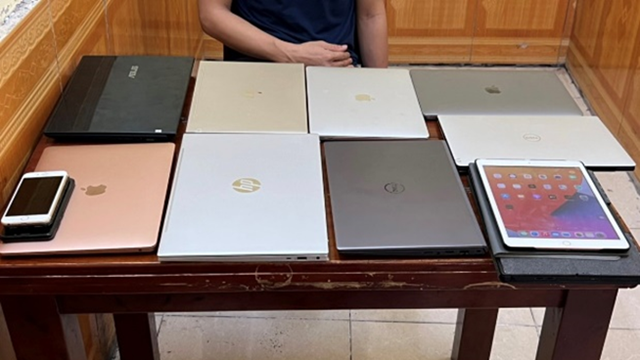 Tìm chủ sở hữu máy tính, điện thoại bị lấy trộm khi đối tượng đến hỏi mua nhà