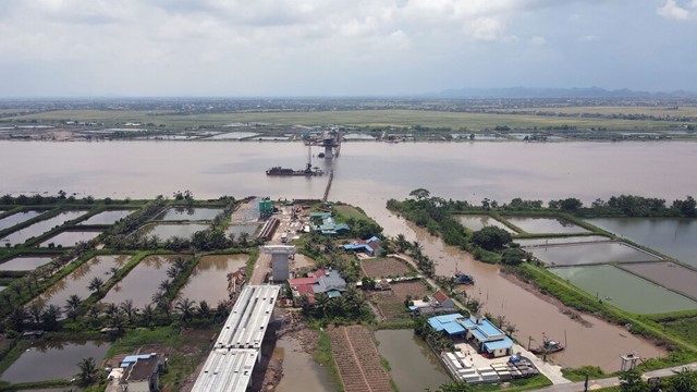 Chấp thuận cho tỉnh Nam Định đấu nối vào QL37 phục vụ thi công cầu vượt sông Đáy