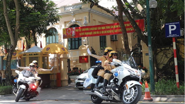 Bảo đảm trật tự an toàn giao thông Kỳ họp thứ 6 Quốc hội khóa XV