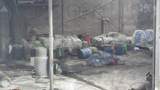 Hà Nội: Nổ bình nén khí tại quận Hoàng Mai khiến 3 người bị thương