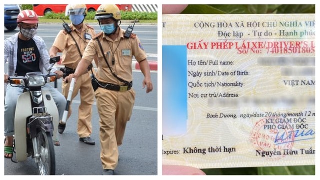 Mức phạt lỗi sử dụng giấy phép lái xe bị tẩy xóa năm 2024