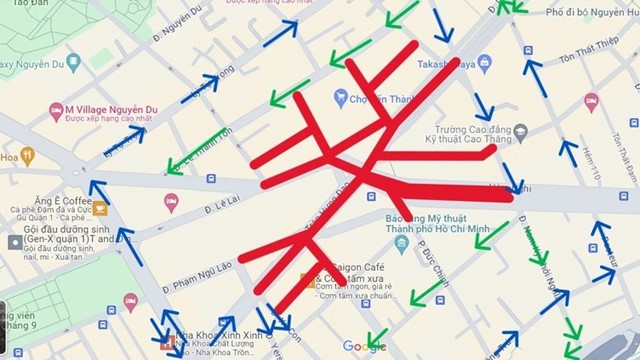  TP Hồ Chí Minh: Cấm lưu thông trên 13 tuyến đường ở quận 1 để diễn tập phòng cháy chữa cháy