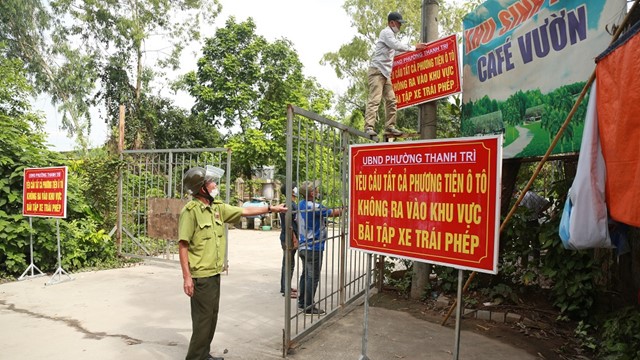 UBND phường Thanh Trì: Kiên quyết đóng cửa bãi tập xe lậu