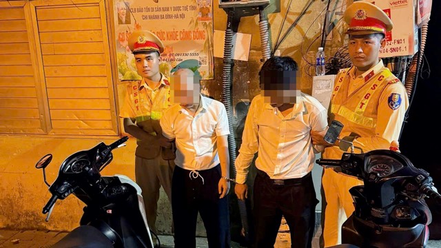 CSGT bắt giữ nhóm đối tượng trộm cắp xe máy