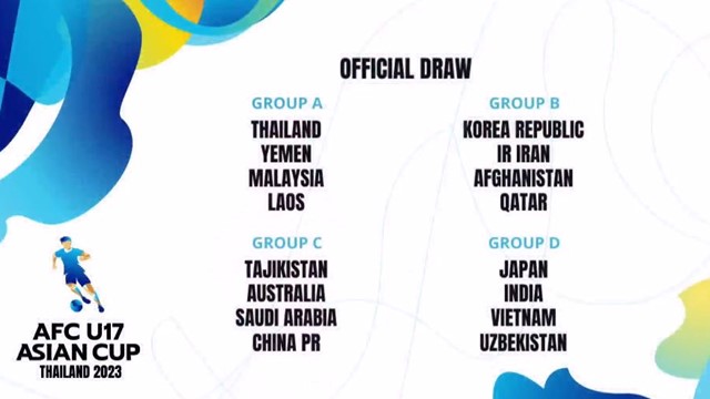 Bảng “tử thần” gọi tên Việt Nam tại VCK U17 châu Á 2023