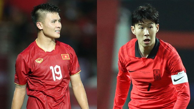 Quang Hải chuẩn bị đối đầu với Son Heung-min