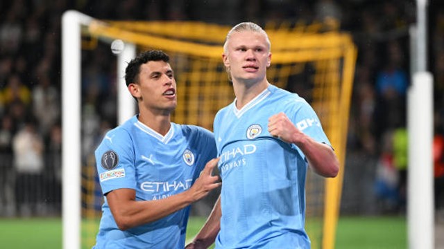 Haaland giải tỏa với cú đúp bàn thắng giúp Man City áp đảo tại Champions League