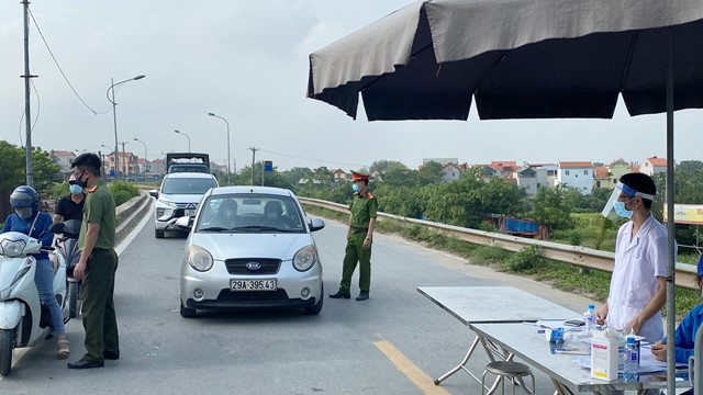Đan Phượng: Giao thông thông thoáng ở các chốt kiểm soát phòng dịch Covid-19