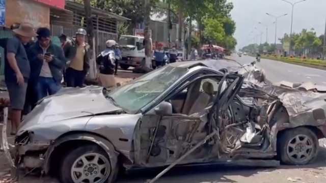 Vụ xe lao lên vỉa hè, 2 người văng ra đường ở Gia Lai: Tài xế vi phạm nồng độ cồn