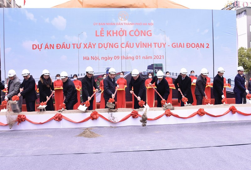 Ha Noi: Khoi cong cau Vinh Tuy giai doan 2 - Hinh anh 1