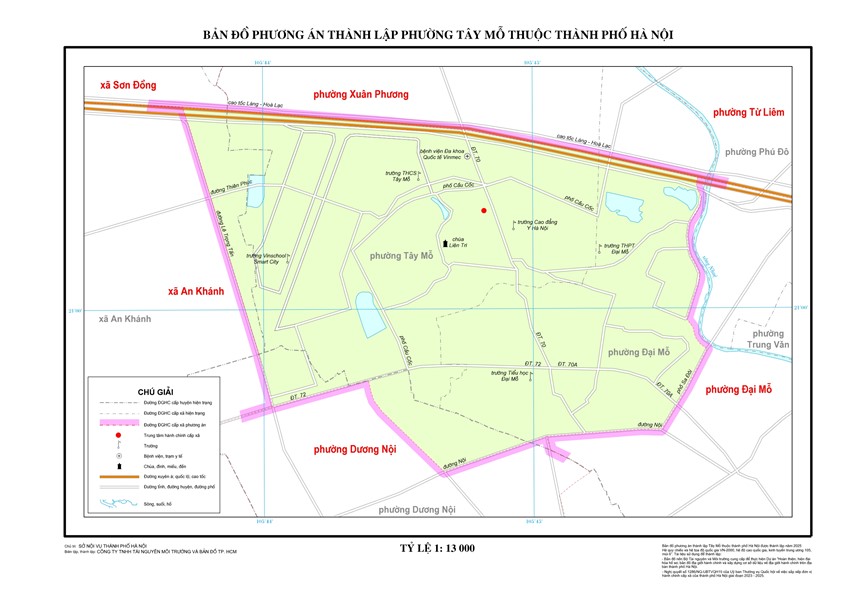 ban do hanh chinh Phường Tây Mỗ