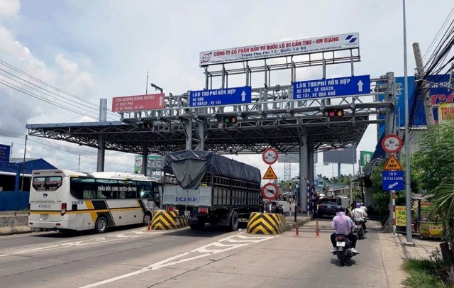 Tram thu phi T2 Quoc lo 91 da tam dung thu phi - Hinh anh 1