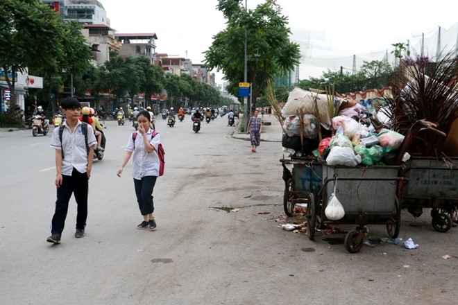 Duong kieu mau Thu do nhech nhac vi rac - Hinh anh 1