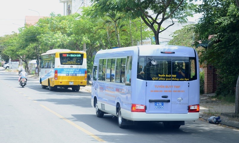 Da Nang tam dung tuyen xe buyt mien phi 1 thang - Hinh anh 1