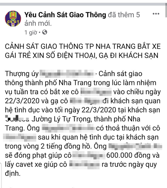 Khanh Hoa xac minh thong tin CSGT ga tinh nguoi vi pham giao thong - Hinh anh 1