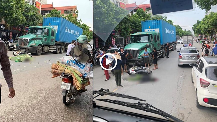 Chien si cong an tu vong sau tai nan voi xe container - Hinh anh 1