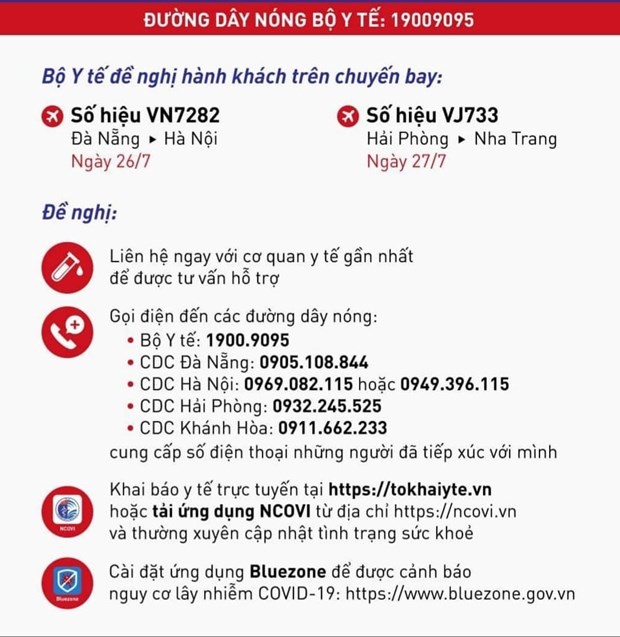 Thong bao khan tim hanh khach tren 2 chuyen bay VN7282 va VJ733 - Hinh anh 1