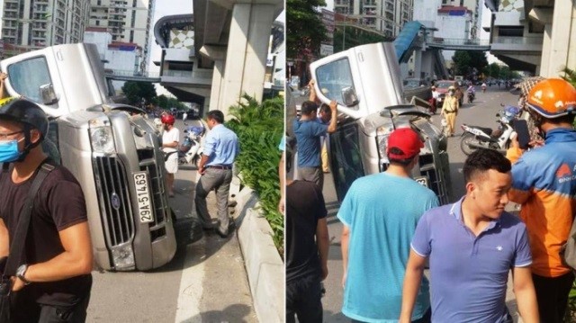 Tai nan giao thong moi nhat hom nay 13/9: Vo tu vong, chong nguy kich duoi banh xe container - Hinh anh 4