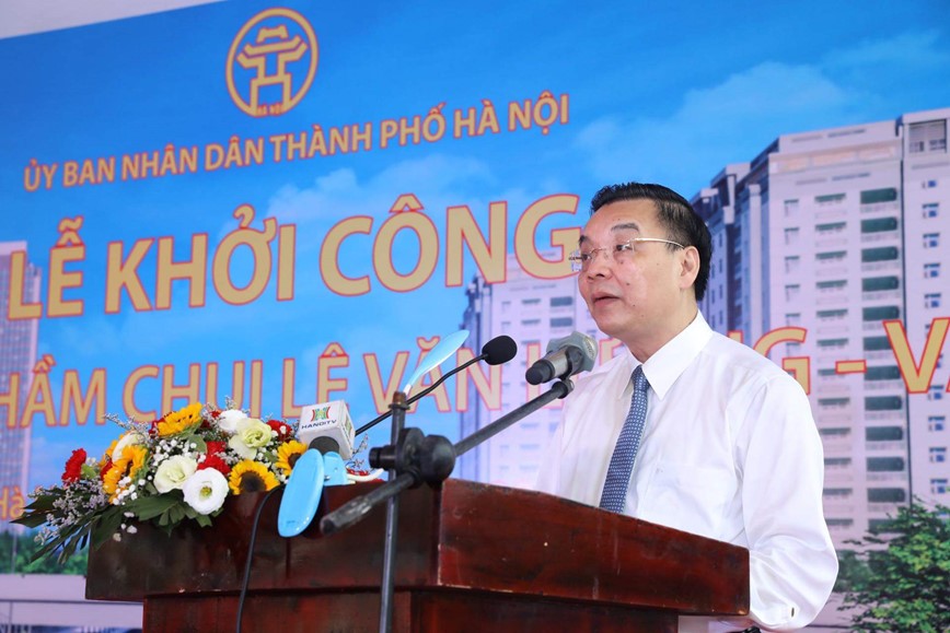 Ha Noi: Chinh thuc khoi cong ham chui nut giao Le Van Luong - Vanh dai 3 - Hinh anh 1