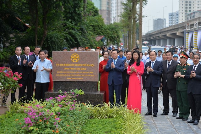 Ha Noi: Thong xe duong Vanh dai 3 di bang cau qua ho Linh Dam - Hinh anh 1