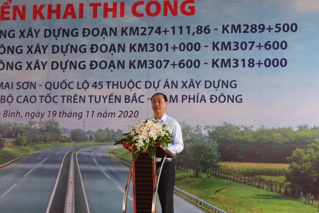 Thi cong them 3 goi thau cua tuyen cao toc Mai Son - Quoc lo 45 - Hinh anh 1