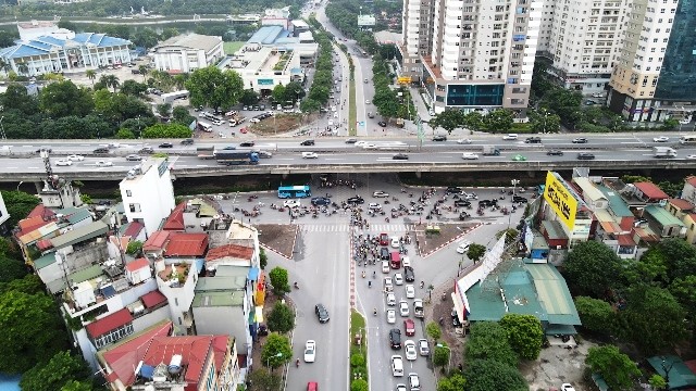 Ha Noi: Rao chan thi cong ham chui Le Van Luong - Hinh anh 1