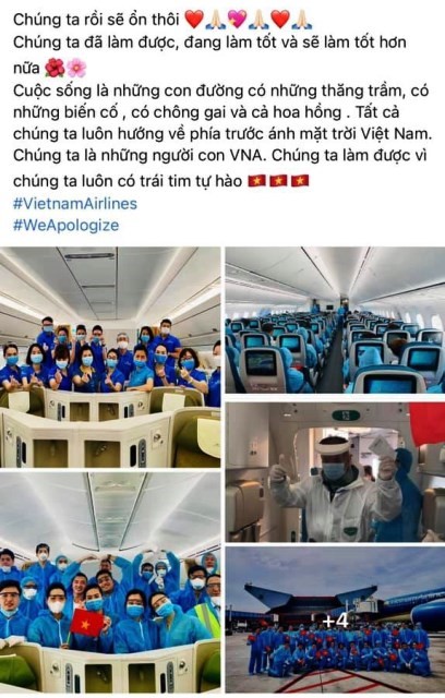 Sau Vietnam Airlines, hang loat tiep vien cua hang treo hashtag xin loi - Hinh anh 2