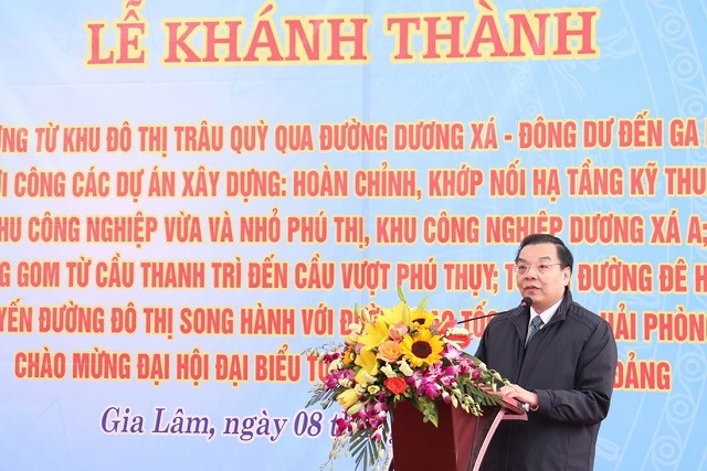 Gia Lam khanh thanh cong trinh chao mung Dai hoi Dang toan quoc - Hinh anh 1