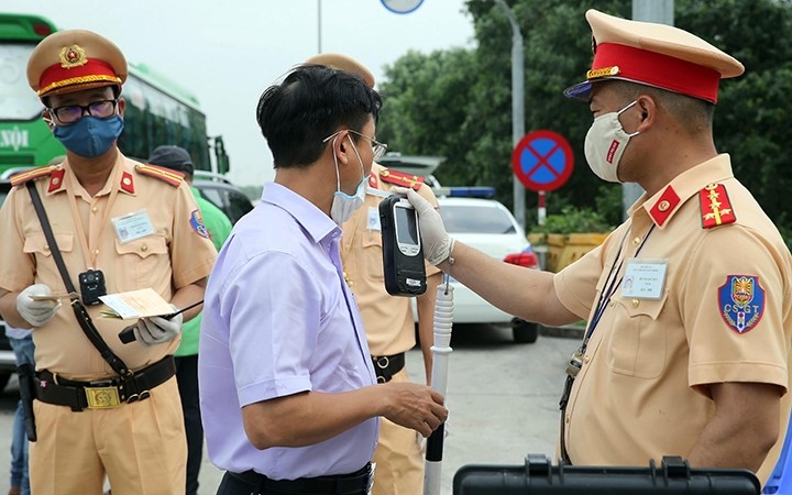 Cuc Canh sat giao thong bo tri 5 to cong tac bao dam an toan giao thong tai Thu do - Hinh anh 1