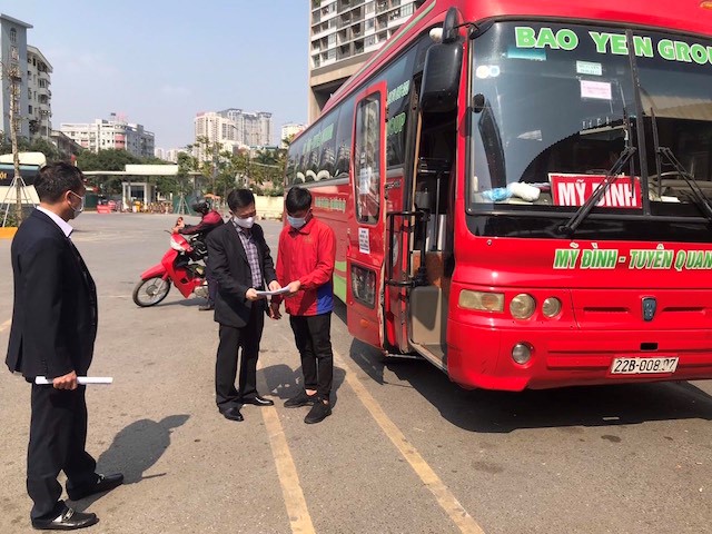 Ben xe phai dam bao phong chong dich tot nhat khi nguoi dan tro lai Thu do sau nghi Tet - Hinh anh 1