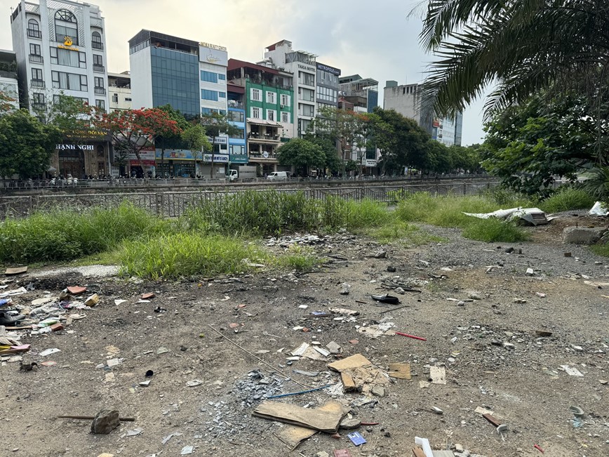 Nguoi di lai thua thot, rac thai ngon ngang tren duong danh rieng cho xe dap tai Ha Noi - Hinh anh 11