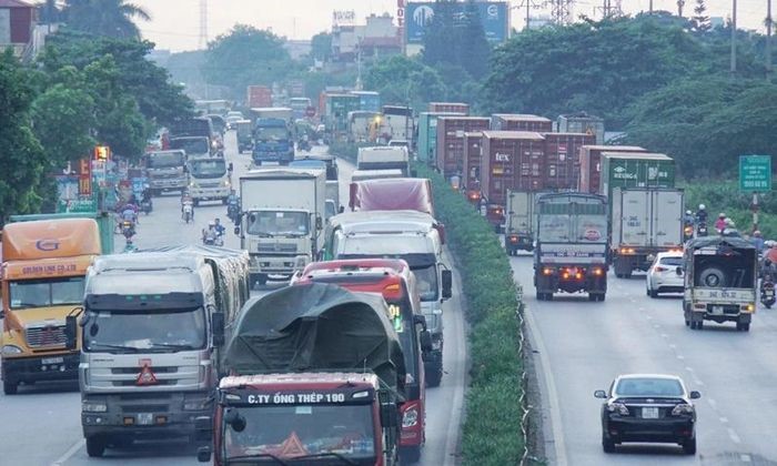 Hai Phong: Phan luong giao thong tam thoi tren tuyen Quoc lo 5 - Hinh anh 1