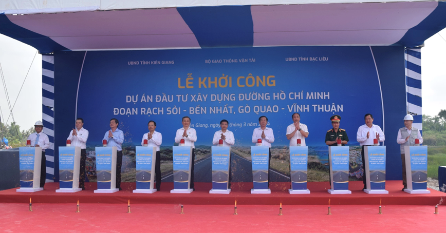 Khoi cong Du an Duong Ho Chi Minh qua tinh Kien Giang - Hinh anh 1