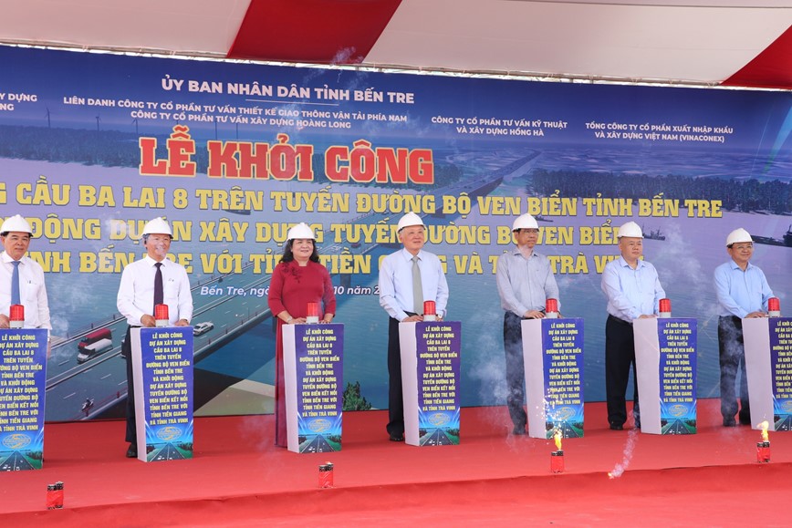 Khoi cong du an cau Ba Lai 8, Ben Tre - Hinh anh 1