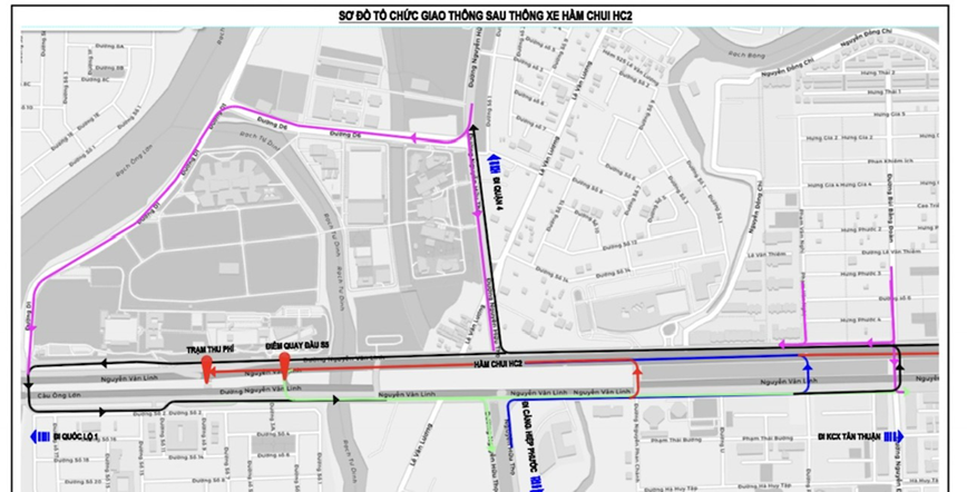 TP Ho Chi Minh: Thong xe ham chui HC2 nut giao Nguyen Van Linh - Nguyen Huu Tho - Hinh anh 2