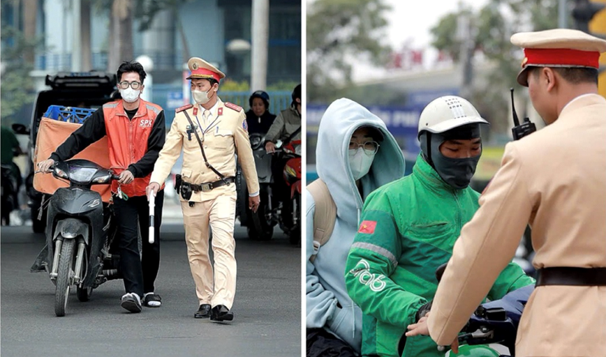 Ha Noi: Xu ly nghiem vi pham giao thong cua tai xe xe om cong nghe - Hinh anh 1