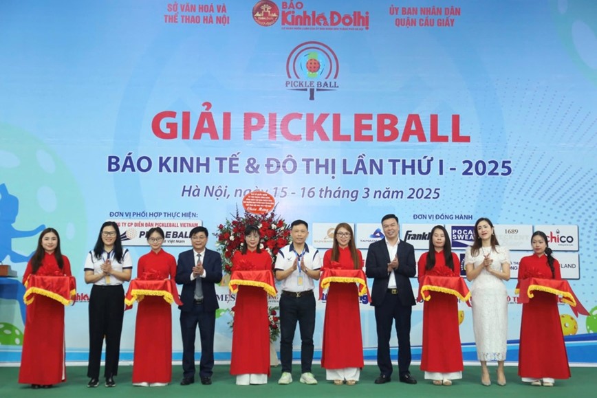 Khai mac Giai “Pickleball Bao Kinh te & Do thi lan thu I - 2025” - Hinh anh 7