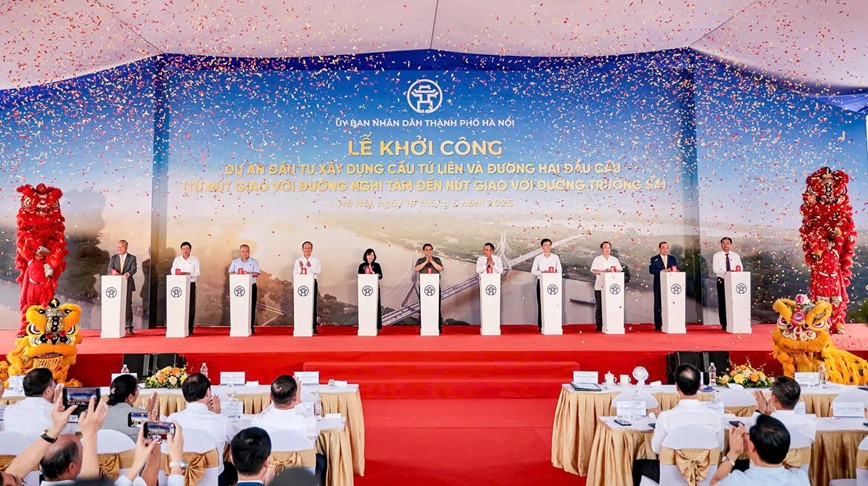 Ha Noi khoi cong Du an dau tu xay dung cau Tu Lien - Hinh anh 2