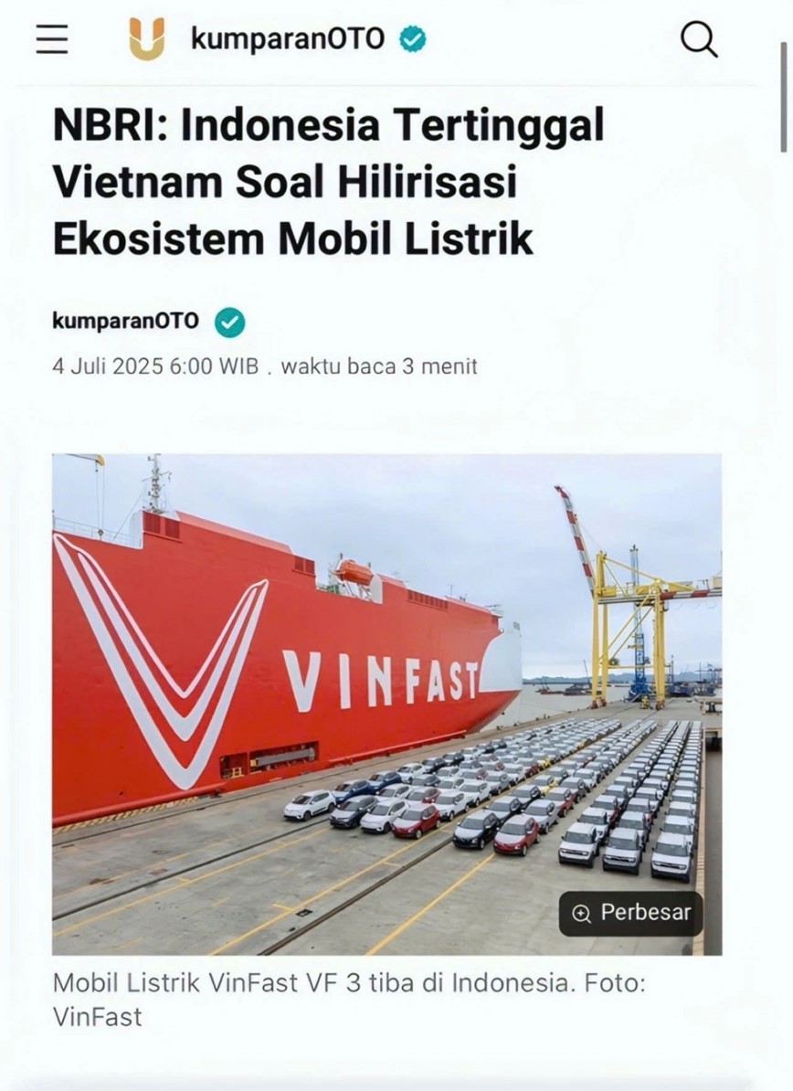 Indonesia xem Viet Nam la hinh mau ve phat trien xe dien - Hinh anh 1