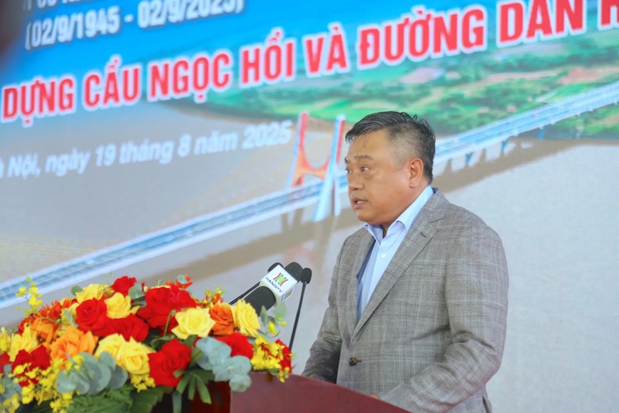 Ha Noi: khoi cong cau Ngoc Hoi bac qua song Hong - Hinh anh 2