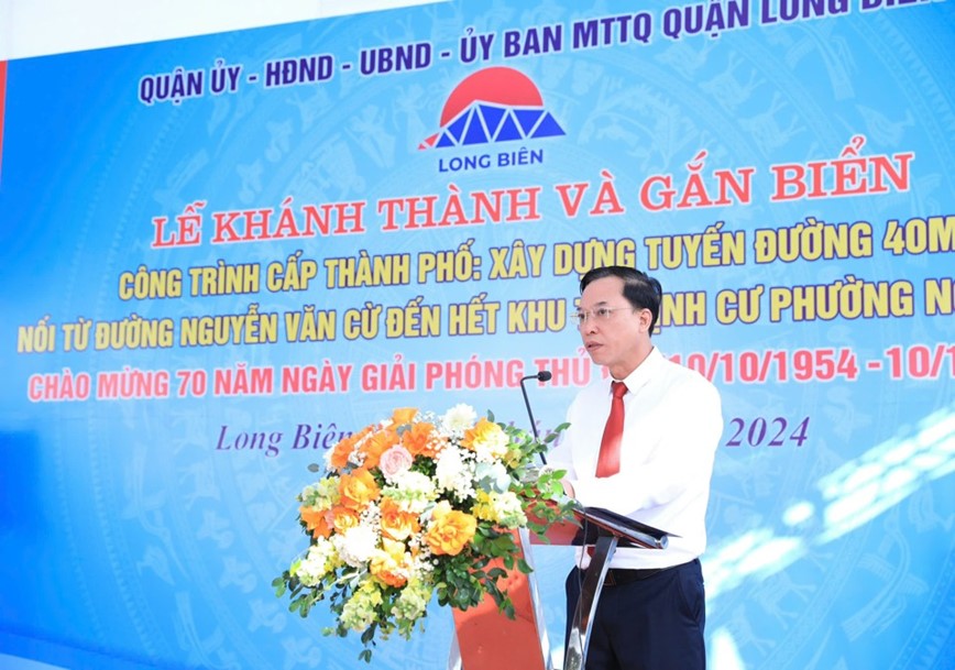 Quan Long Bien: Khanh thanh duong hon 1,2 nghin ty dong qua phuong Ngoc Lam, Ngoc Thuy - Hinh anh 3