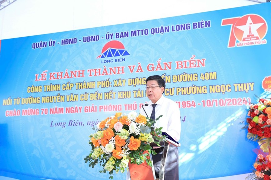 Quan Long Bien: Khanh thanh duong hon 1,2 nghin ty dong qua phuong Ngoc Lam, Ngoc Thuy - Hinh anh 2